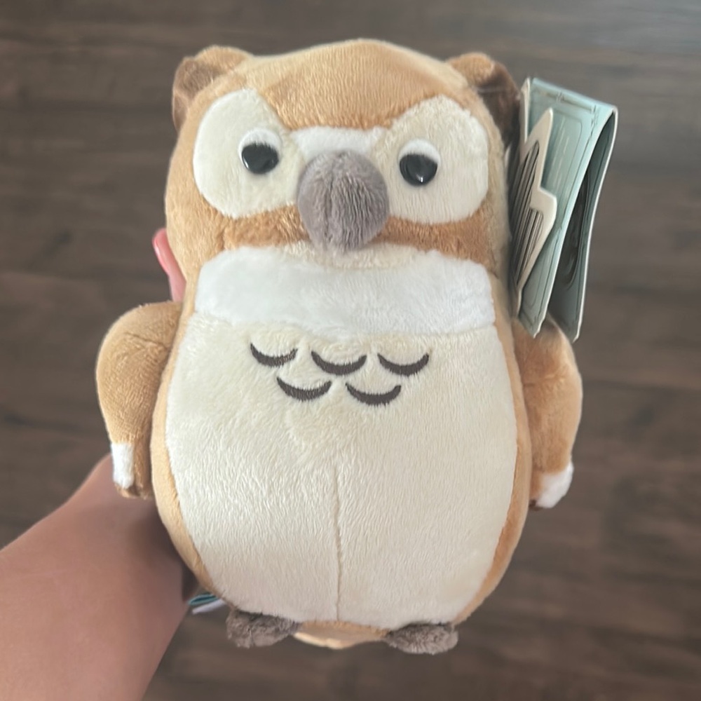 Bellzi Cute Tan and Cream Owl Plush Toy